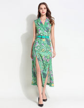 Load image into Gallery viewer, Tropical Twist Dress with belt
