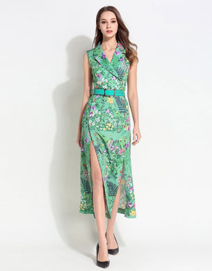 Tropical Twist Dress with belt