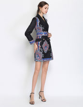 Load image into Gallery viewer, Comino Couture Black Blazer Dress