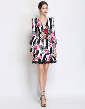 Load image into Gallery viewer, Striped Rose Dress