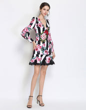 Load image into Gallery viewer, Striped Rose Dress