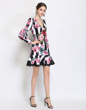 Load image into Gallery viewer, Striped Rose Dress