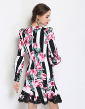 Load image into Gallery viewer, Striped Rose Dress