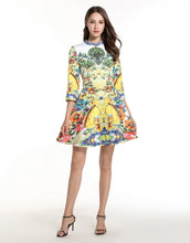 Load image into Gallery viewer, Floral Shower Skater Dress