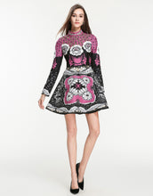 Load image into Gallery viewer, Hot Pink &amp; Black Embellished Dress