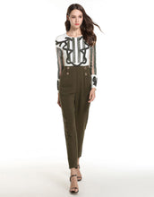 Load image into Gallery viewer, Comino Couture Olive Beaded Jumpsuit *WAS £185*