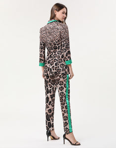 Leopard-Print Jacquard Set