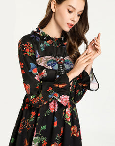 'spread your wings’ Butterfly Appliqué Floral Dress *WAS £145*