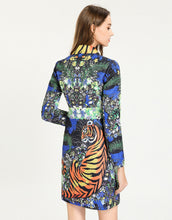 Load image into Gallery viewer, Jungle Fantasy Tiger Striped Collar Blazer