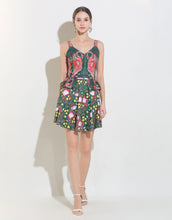 Load image into Gallery viewer, Flamingo Print Tropical Mini Dress
