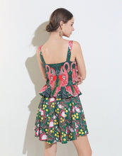 Load image into Gallery viewer, Flamingo Print Tropical Mini Dress