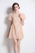 Load image into Gallery viewer, Peachy queen mini dress with embellishments