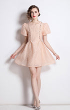Load image into Gallery viewer, Peachy queen mini dress with embellishments