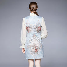 Load image into Gallery viewer, Pinafore style dress with muted flowers
