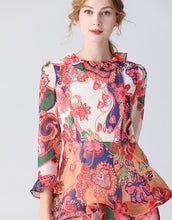 Load image into Gallery viewer, Tropical floral midi dress