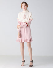 Load image into Gallery viewer, Heart on my sleeve pink jumper dress