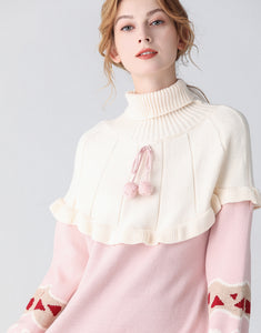 Heart on my sleeve pink jumper dress