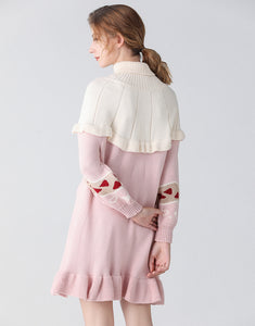 Heart on my sleeve pink jumper dress