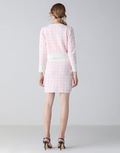 Load image into Gallery viewer, Pink and white checkmate two piece set