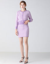 Load image into Gallery viewer, Lavender and Lilac checkmate two piece set