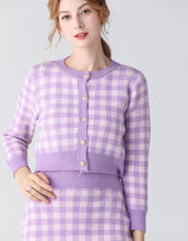 Load image into Gallery viewer, Lavender and Lilac checkmate two piece set