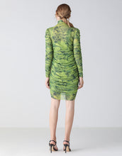 Load image into Gallery viewer, The Green Camouflage ruched bodycon dress