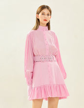 Load image into Gallery viewer, Rose Quartz Long sleeve mini dress