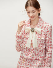 Load image into Gallery viewer, Red and white speckled tweed set *SAMPLE SALE*