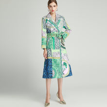 Load image into Gallery viewer, Jade mix print patchwork overcoat *WAS £135*