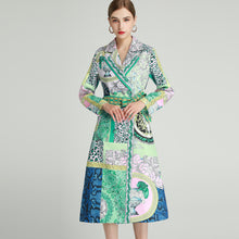 Load image into Gallery viewer, Jade mix print patchwork overcoat *WAS £135*
