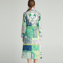 Load image into Gallery viewer, Jade mix print patchwork overcoat *WAS £135*
