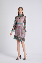 Load image into Gallery viewer, Love on the line Patchwork dress
