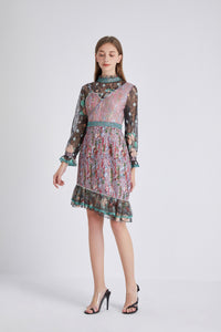 Love on the line Patchwork dress