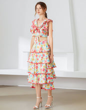 Load image into Gallery viewer, Happy Go lucky floral two piece set SAMPLE