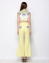 Load image into Gallery viewer, Lemon Sherbet Sixties Embellished Co- Ord