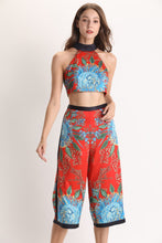 Load image into Gallery viewer, orange patterned two piece set sample sale