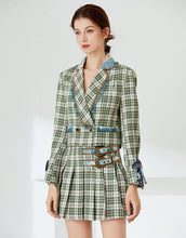 Load image into Gallery viewer, &quot;Buckle up&quot; green check two piece set
