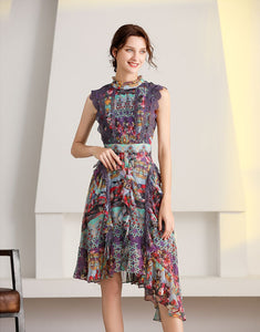Floral daydream ruffle dress