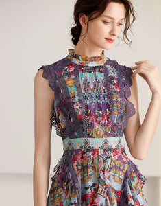 Floral daydream ruffle dress