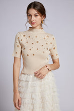 Load image into Gallery viewer, Knitted embellished top and tiered ruffle skirt set *comes in 3 colours*