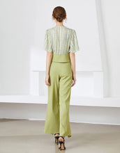 Load image into Gallery viewer, Green sleeves smart two piece set *WAS £145*