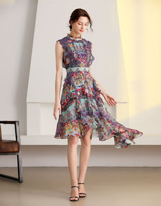 Floral daydream ruffle dress