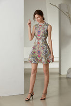 Load image into Gallery viewer, The Ornate bauble sleeveless skater dress