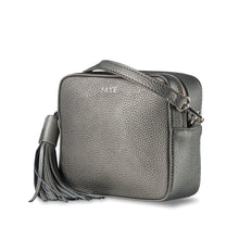 Load image into Gallery viewer, Gunmetal Grey Vegan Leather Cross Body Bag ThreeSixFive