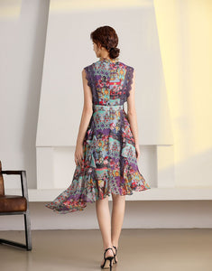 Floral daydream ruffle dress