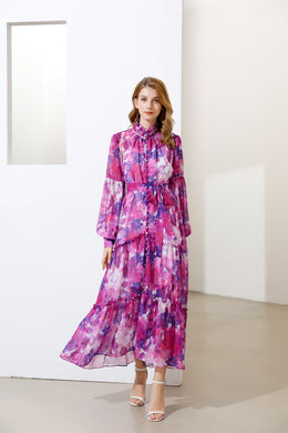 'The Parma Violets'  Floral maxi dress