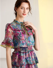 Load image into Gallery viewer, &#39;The Wildflower&#39; short sleeve tiered midi dress