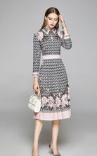Load image into Gallery viewer, Circle Pattern Floral Printed Dress