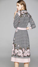 Load image into Gallery viewer, Circle Pattern Floral Printed Dress
