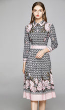 Load image into Gallery viewer, Circle Pattern Floral Printed Dress